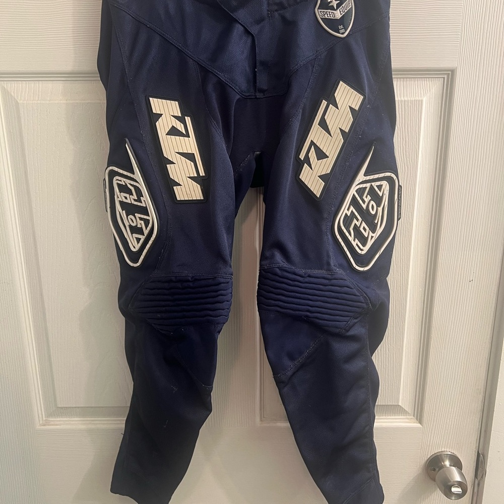 KTM TROY LEE DESIGNS Men's Navy Blue Racing Pants Size 30